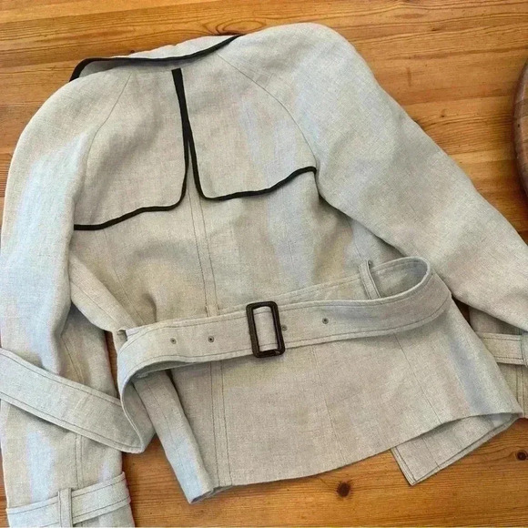 Ann Taylor LOFT Linen Belted Jacket Blazer NWOT women 6 - Picture 7 of 11